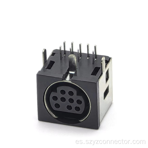 Conector MINI DIN Hembra Enchufe 9P